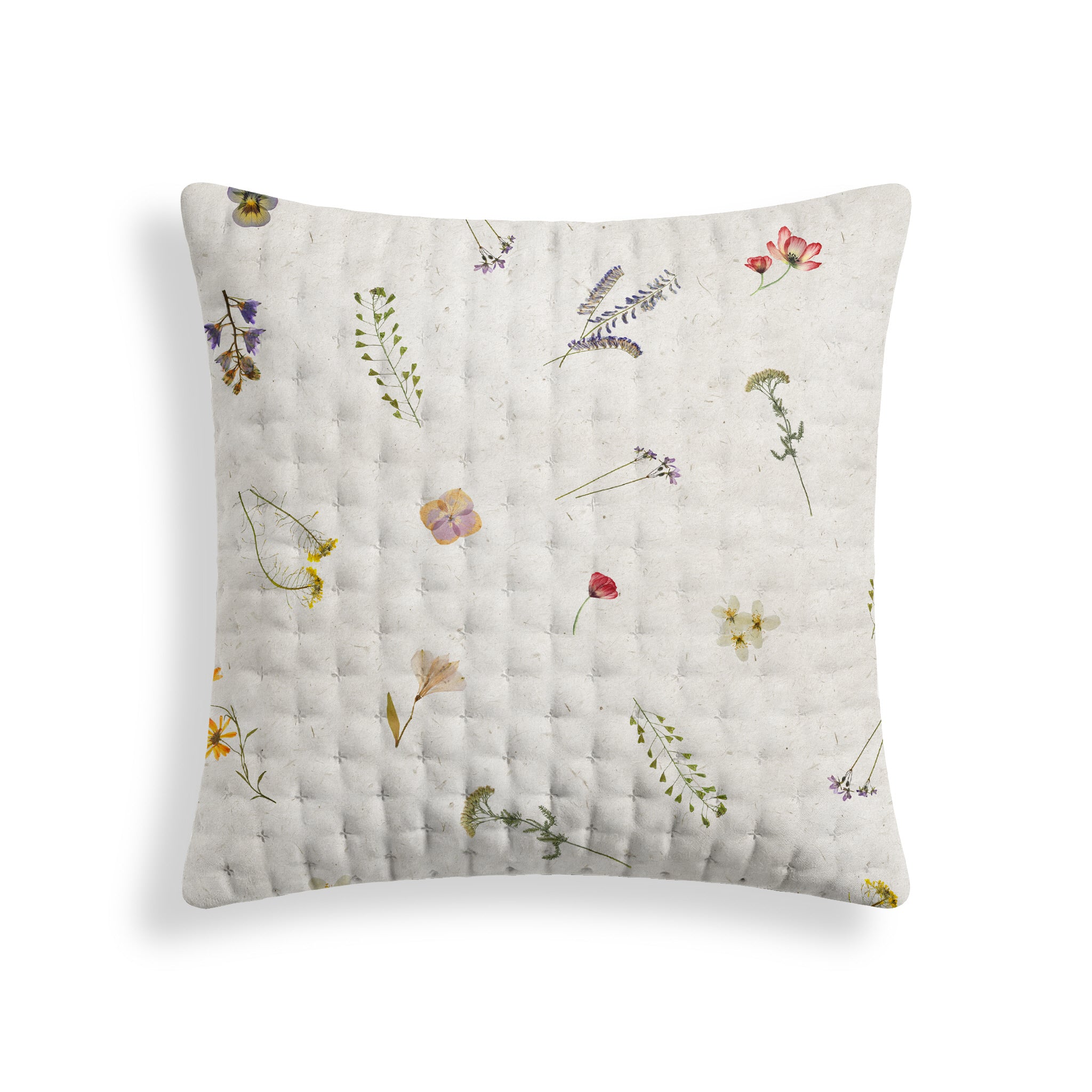 Printed quilted pillow sham Miravet