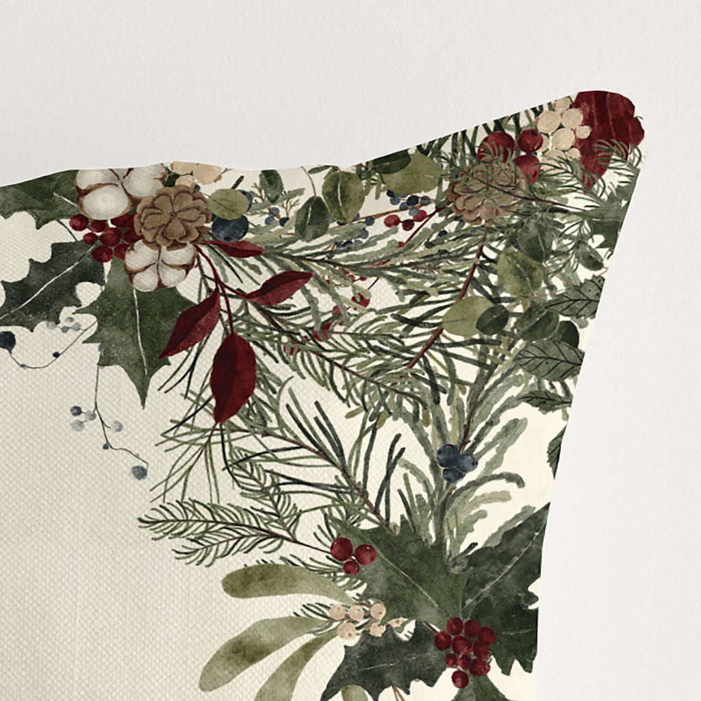 100% cotton Mistletoe cushion cover A 50x50 cm