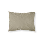 Funda de almohada percal 200 hilos lisa Moka