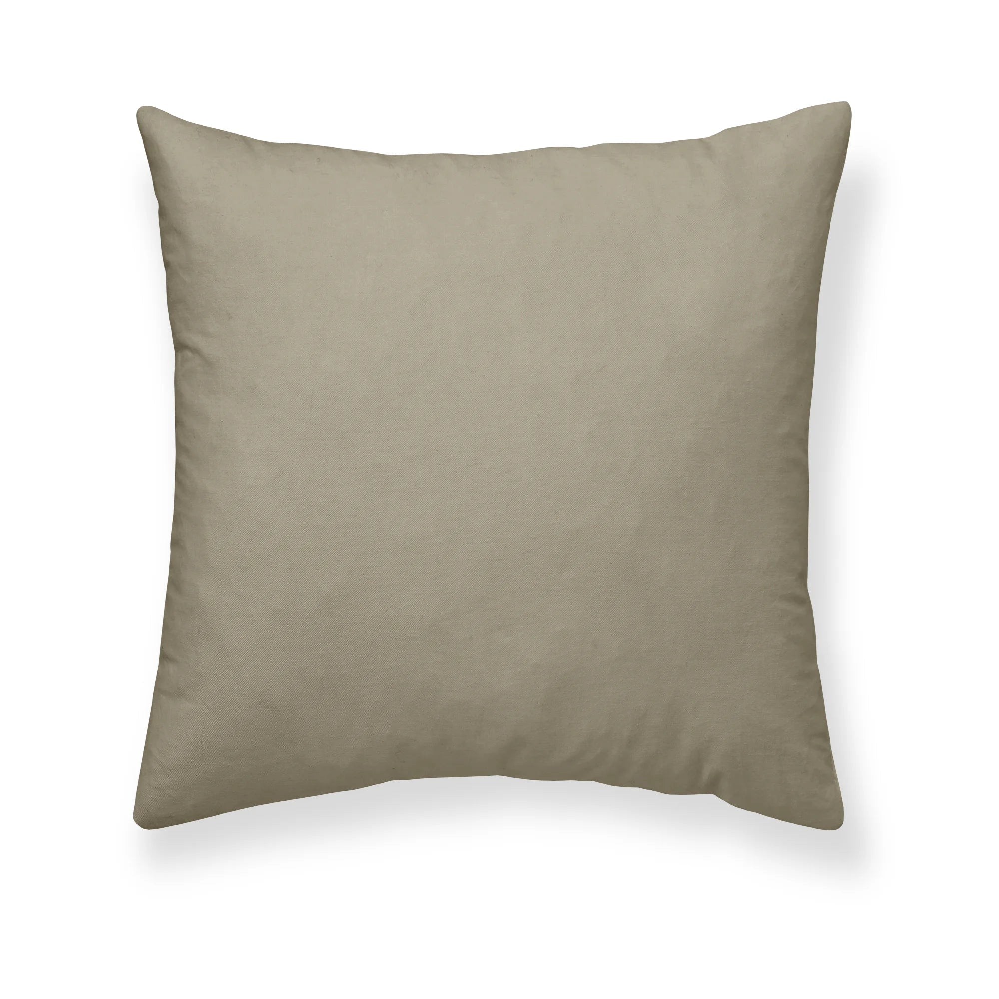 Funda de almohada percal 200 hilos lisa Moka