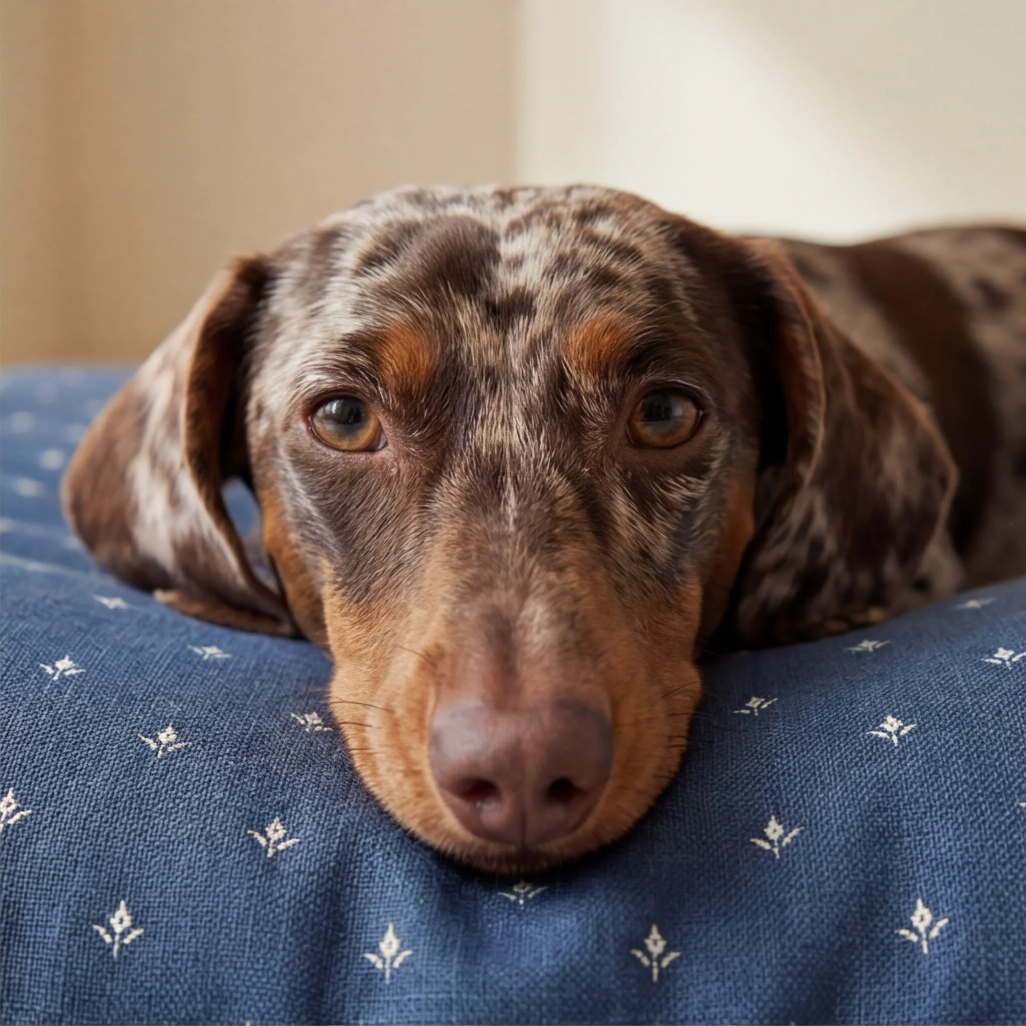 Stain-Resistant Pet Bed Cover Monina Denim 8