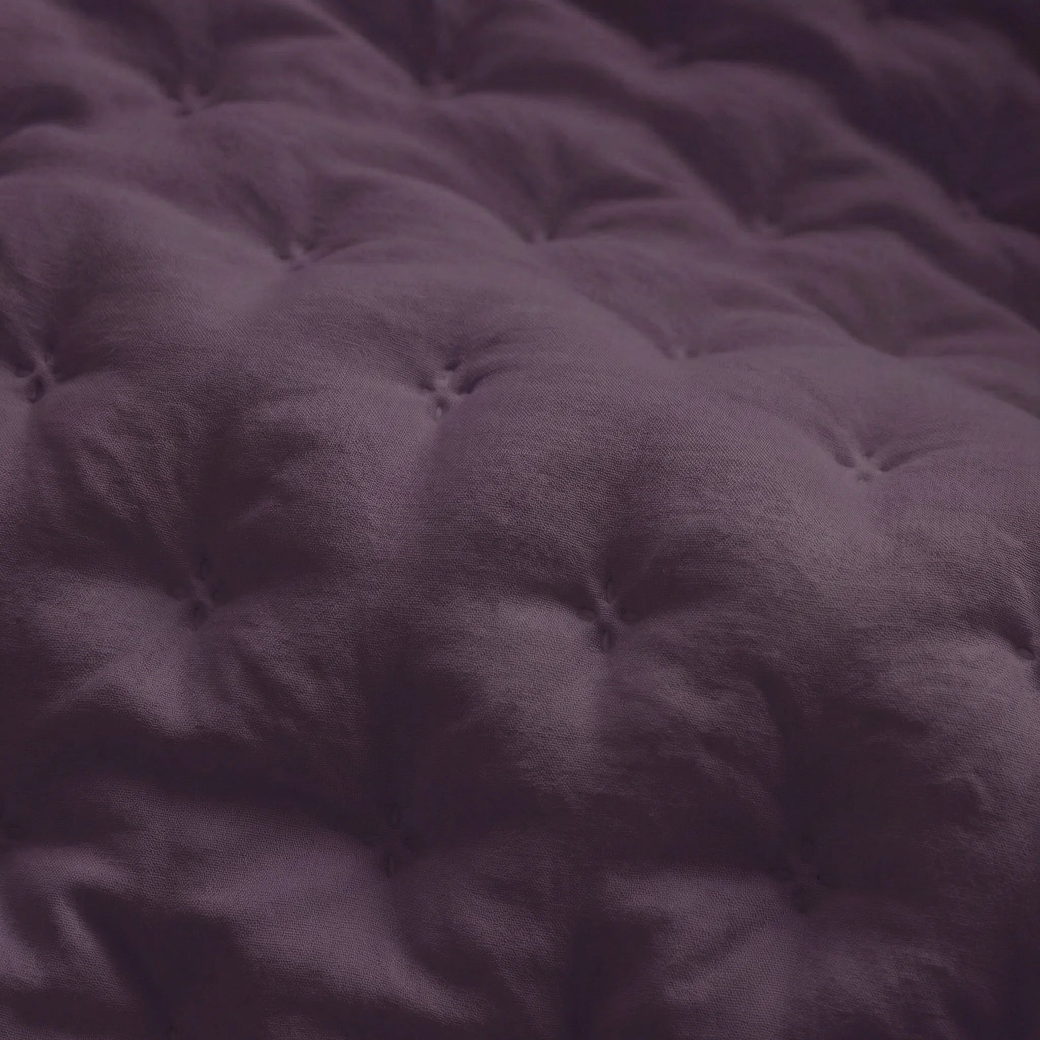 Couvre-lit matelassé uni, violet, doux au toucher