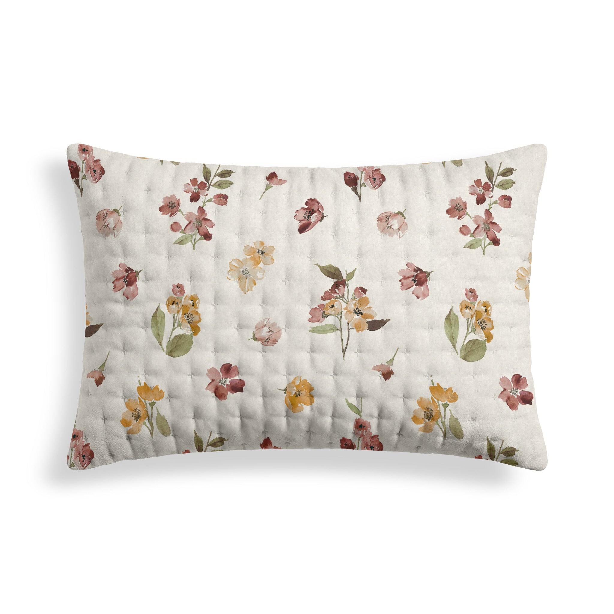 Housse de coussin matelassée imprimée Morella 30x50 cm