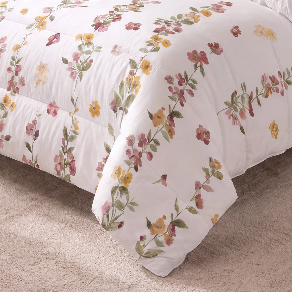 Edredón estampado acolchado Morella tacto suave