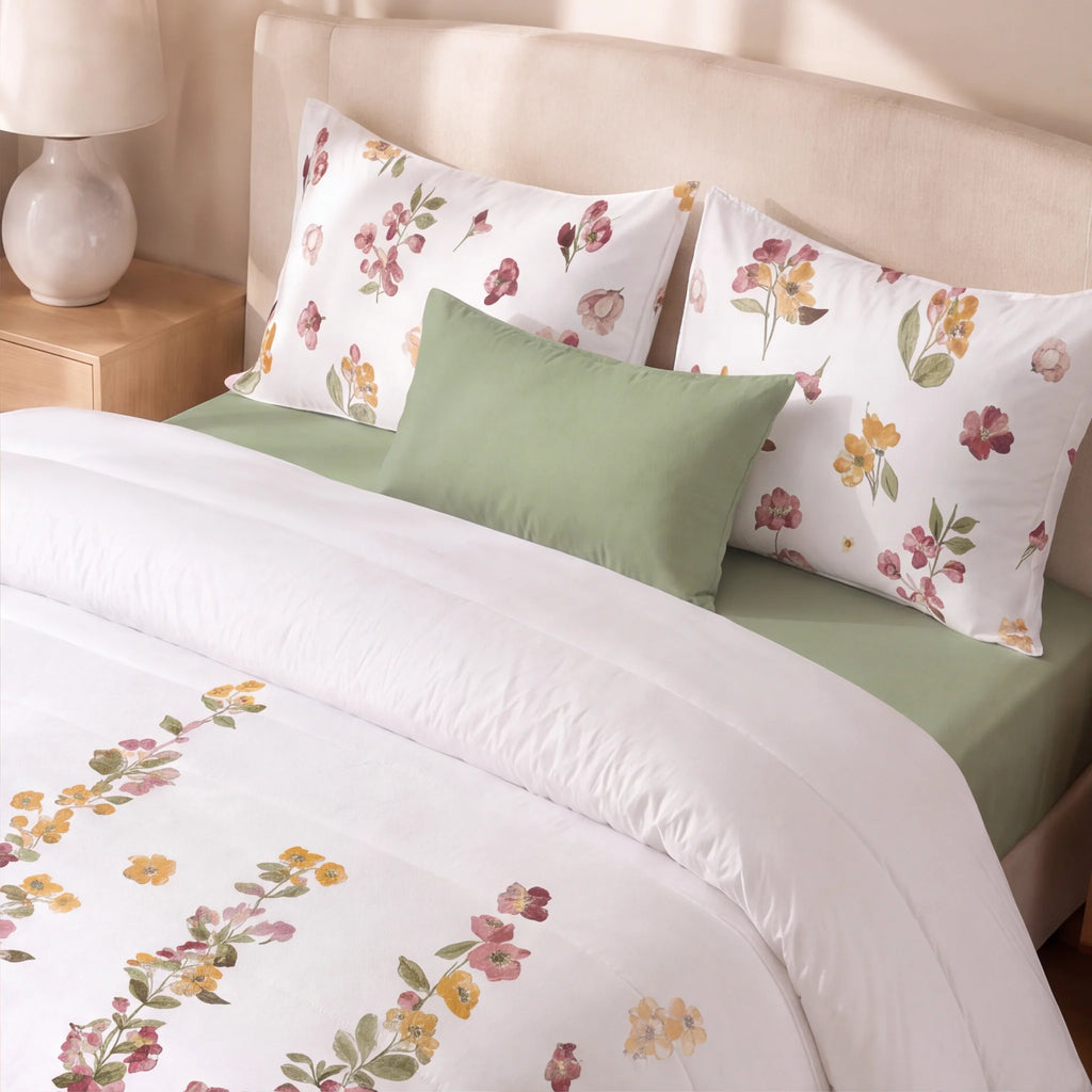 Edredón estampado acolchado Morella tacto suave