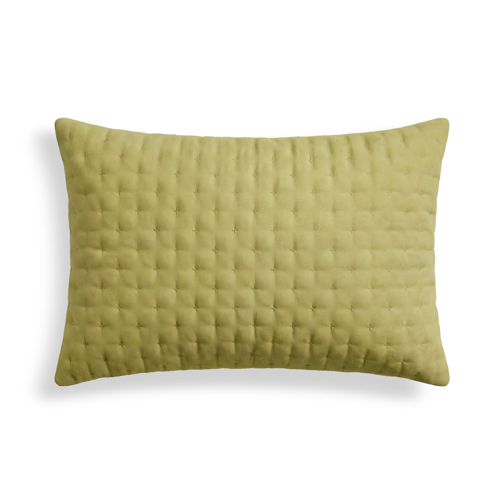 Soft Mustard Quilted Plain Pillowcase 50x80 cm