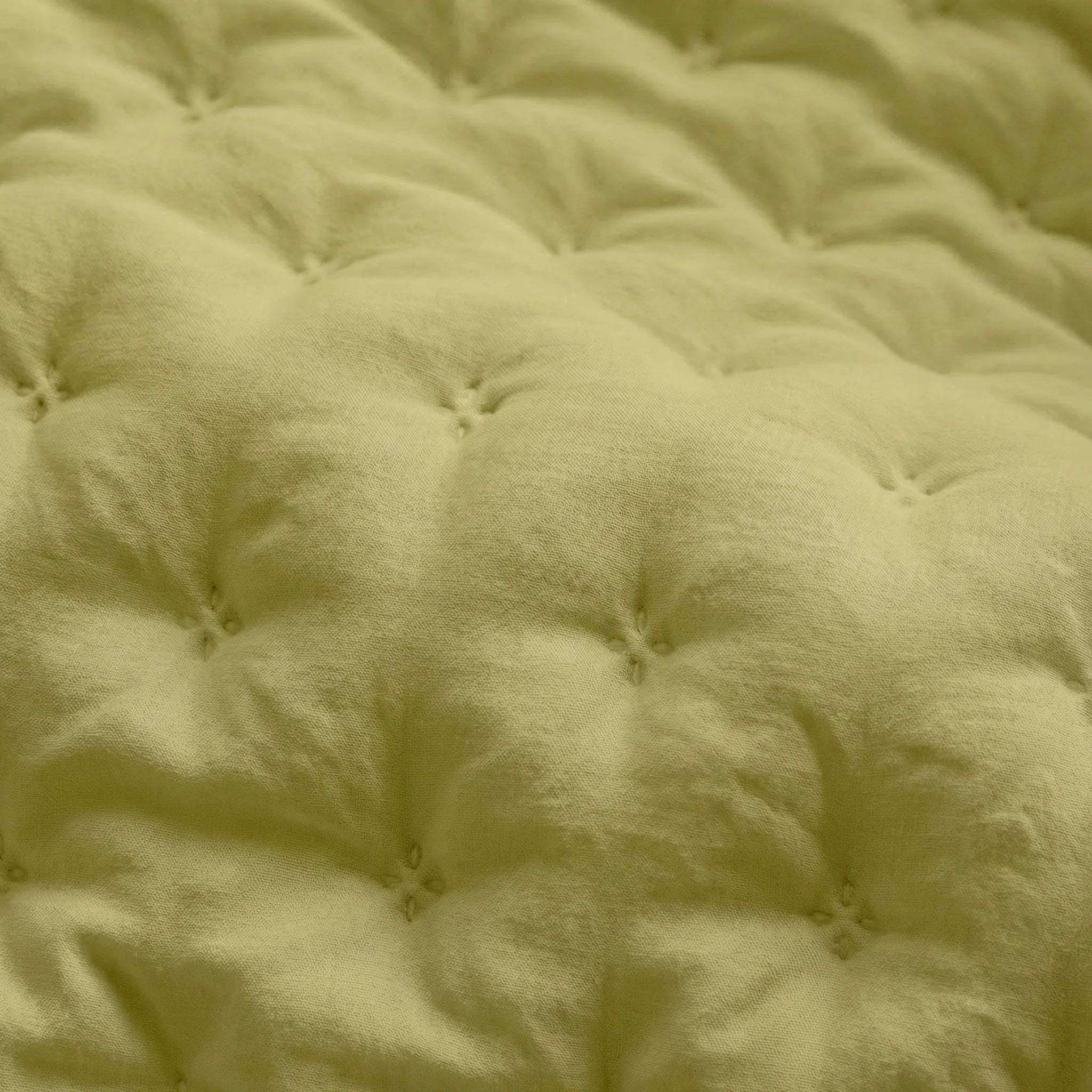Couvre-lit matelassé uni, couleur moutarde, doux au toucher