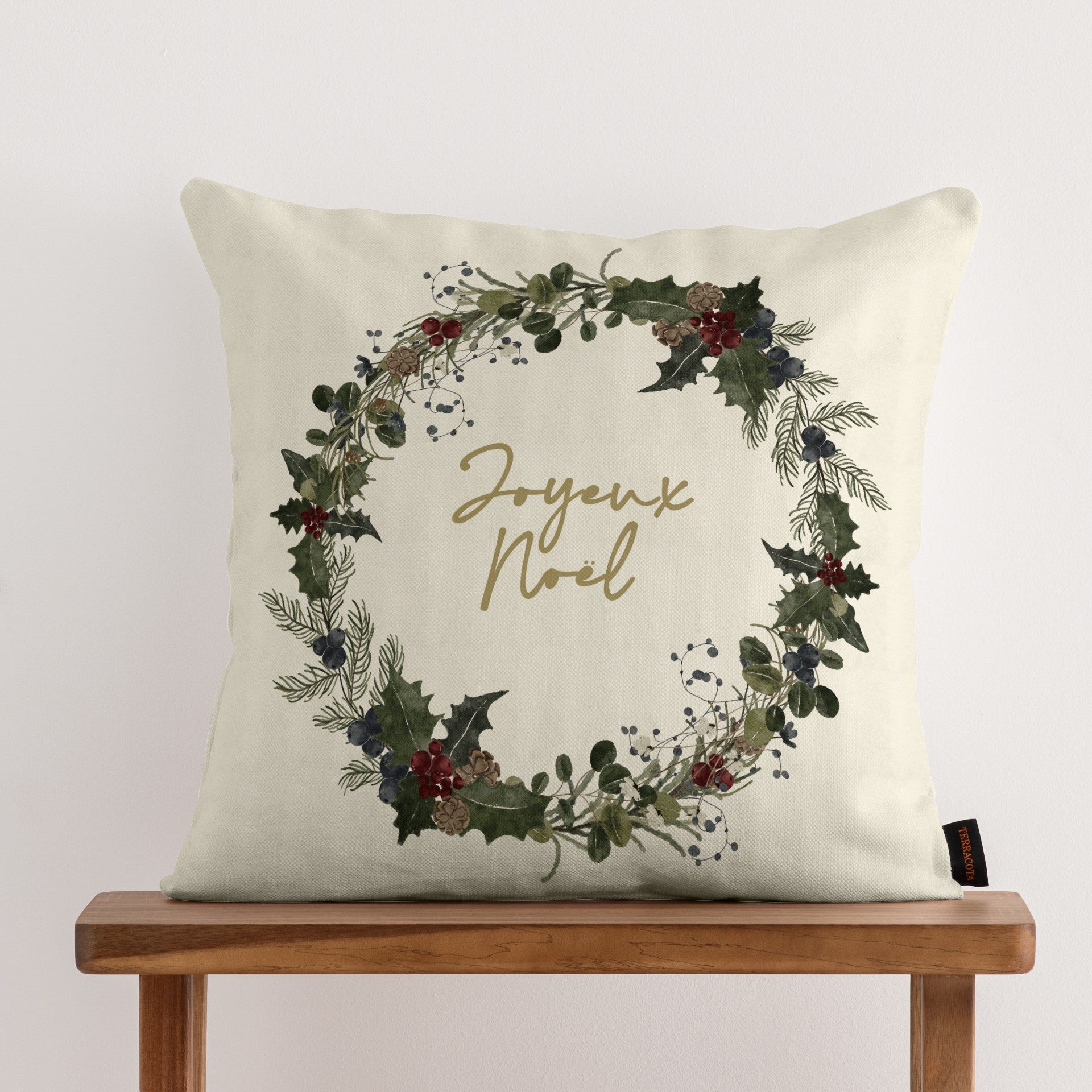 100% cotton Christmas Noel cushion cover A 50x50 cm