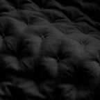 Plain quilted bedspread, Black, soft touch
