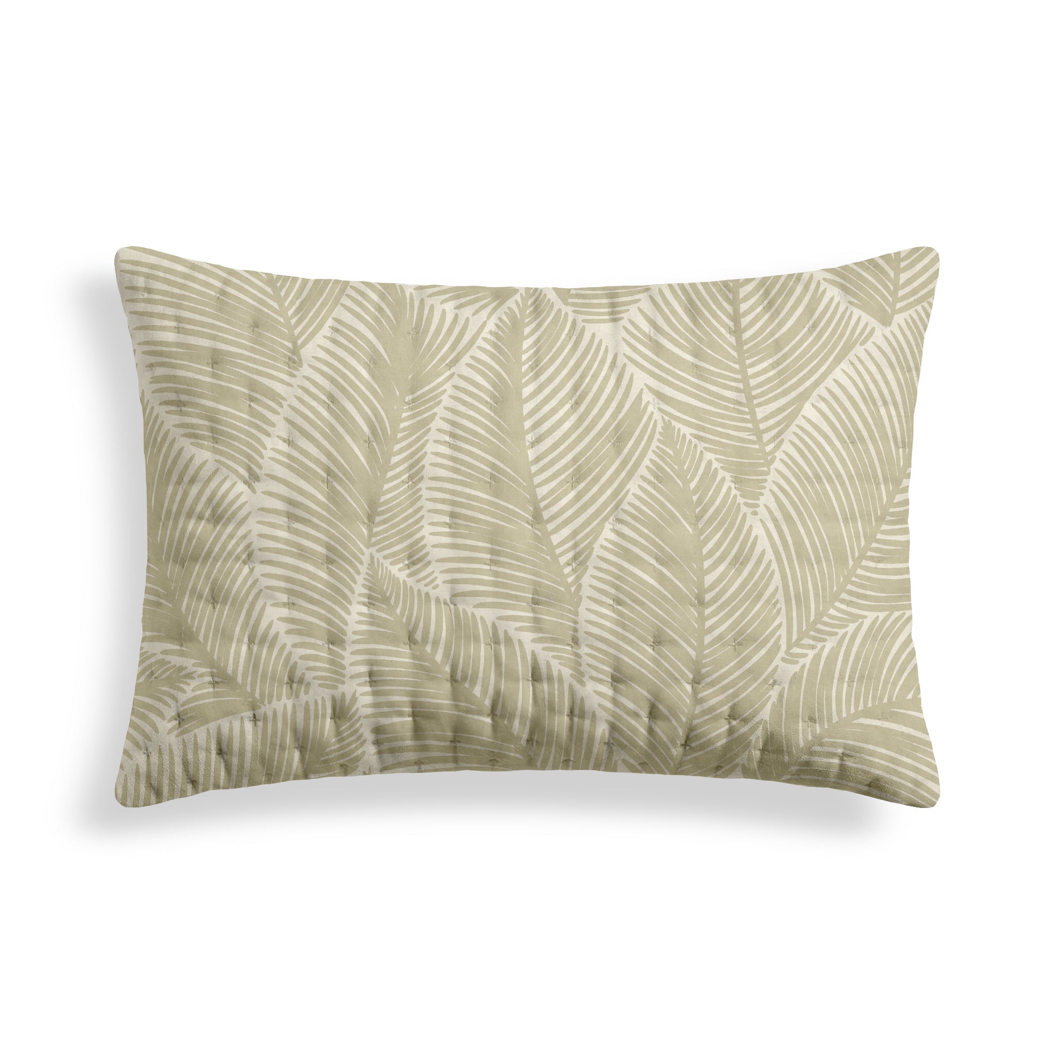 Funda de cojín acolchada estampada Nijar Beige 30x50 cm
