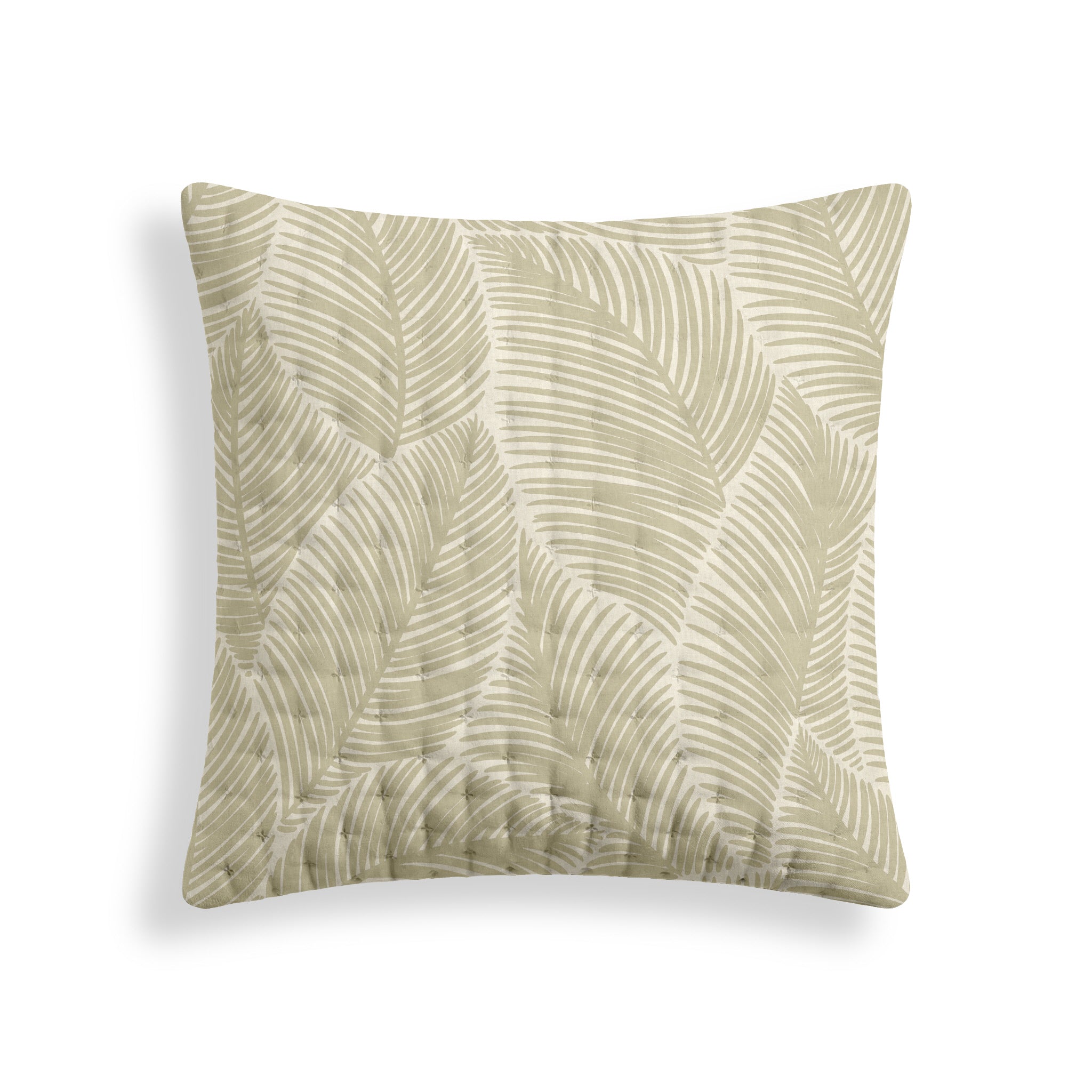 Nijar Beige Quilted Printed Pillow Sham