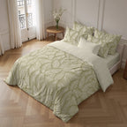 Nijar Green 200 Thread Count Percale Duvet Cover