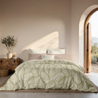 Nijar Green 300 thread poplin duvet cover