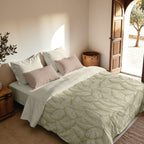 Nijar Green 300 thread poplin duvet cover