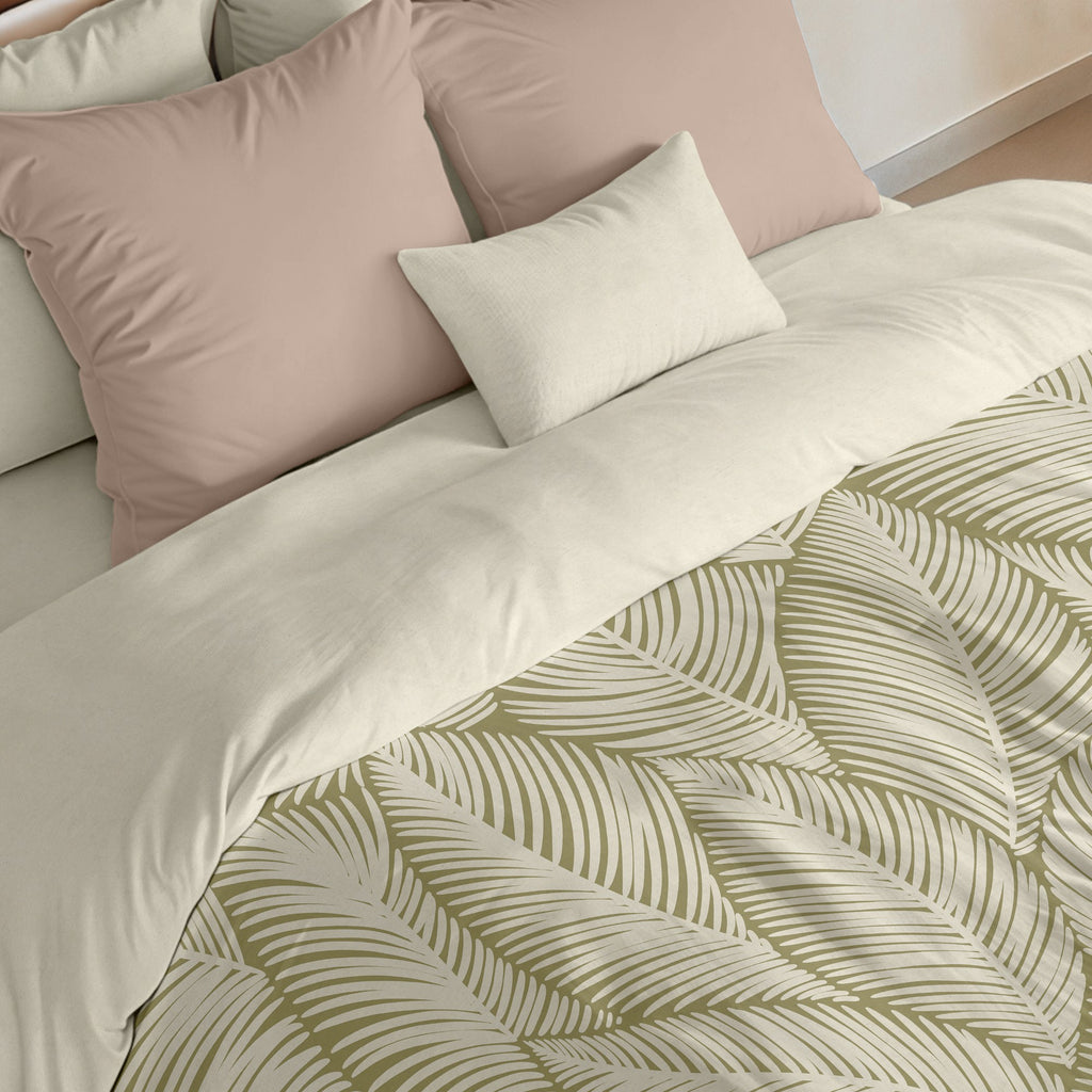 Nijar Green 300 thread poplin duvet cover