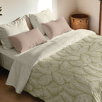 Nijar Green 300 thread poplin duvet cover