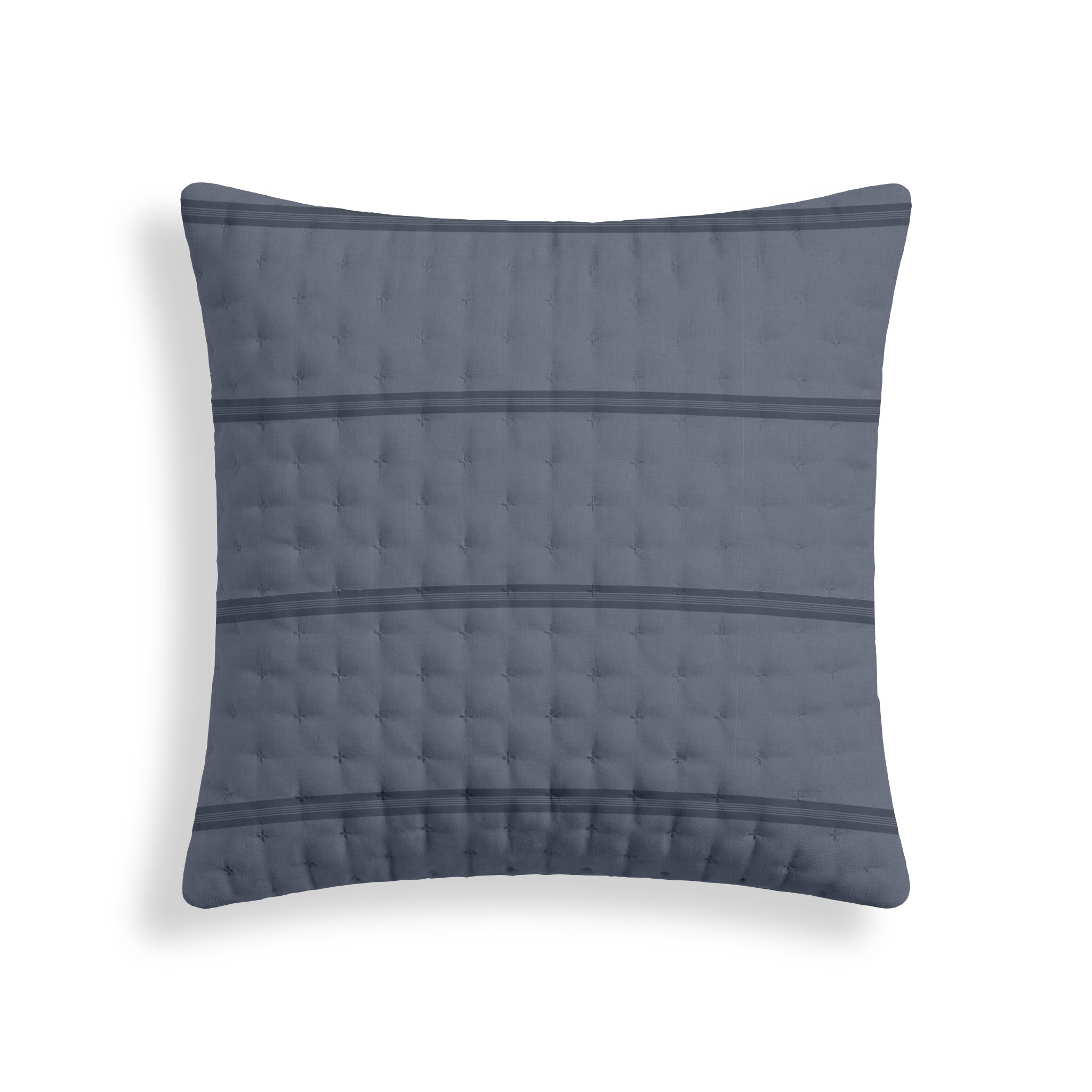 Nua Light Blue Printed Quilted Pillowcase