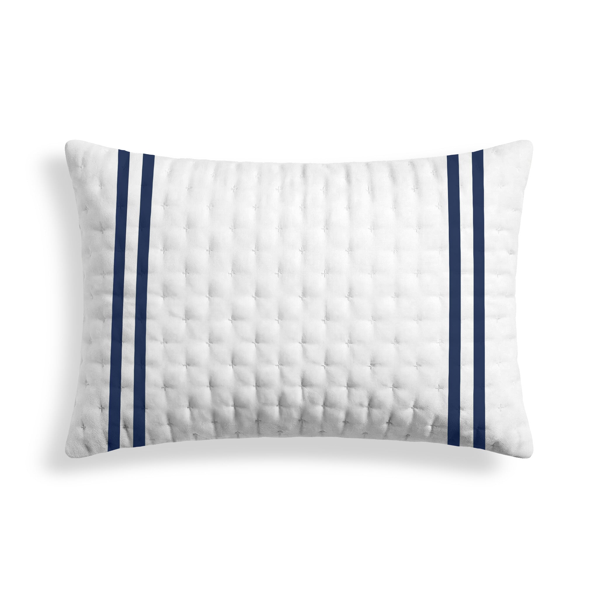 Printed quilted pillowcase Olive Blue 50x80 cm