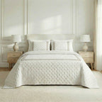 Olive Beige printed bouti quilt soft touch