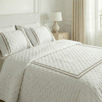 Olive Beige printed bouti quilt soft touch
