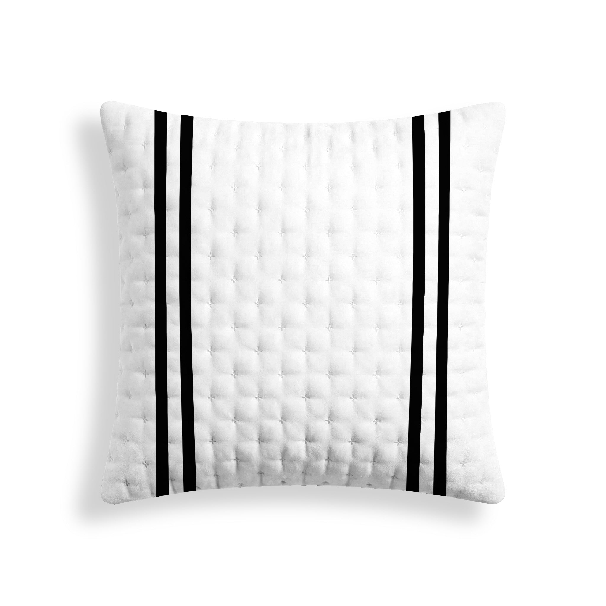 Oliva Black Printed Quilted Pillowcase