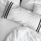 Funda de almohada Oliva Negro percal 200 hilos