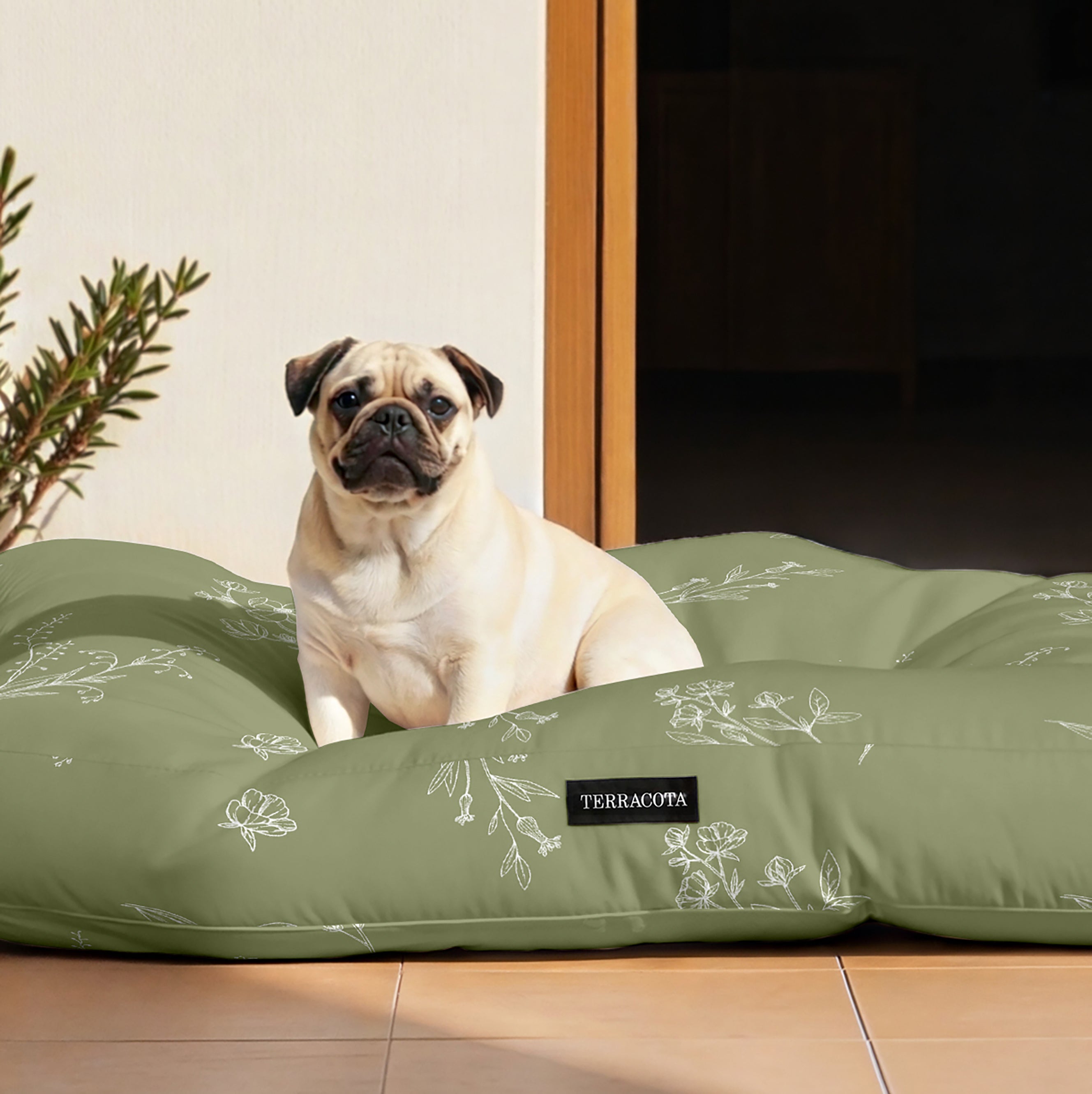 Orba Thick Quilted Stain-Resistant Pet Bed