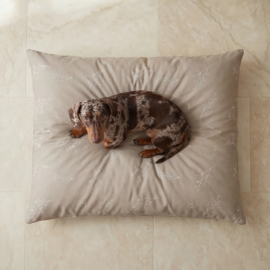 Orba A Brown Stain-Resistant Removable Pet Bed