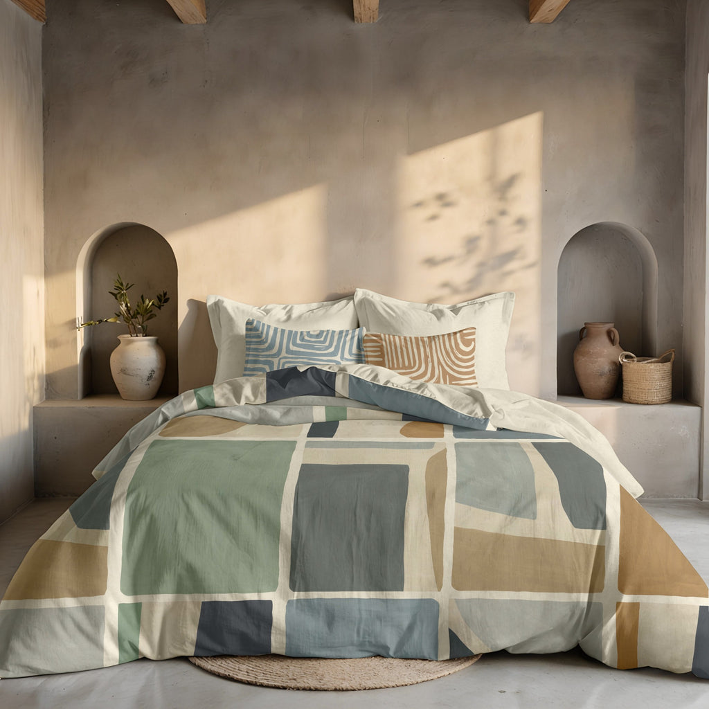 Peñíscola 300 thread poplin duvet cover