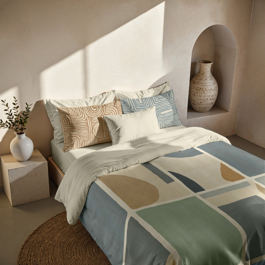 Peñíscola 300 thread poplin duvet cover