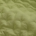 Couvre-lit matelassé uni, toucher doux couleur pistache