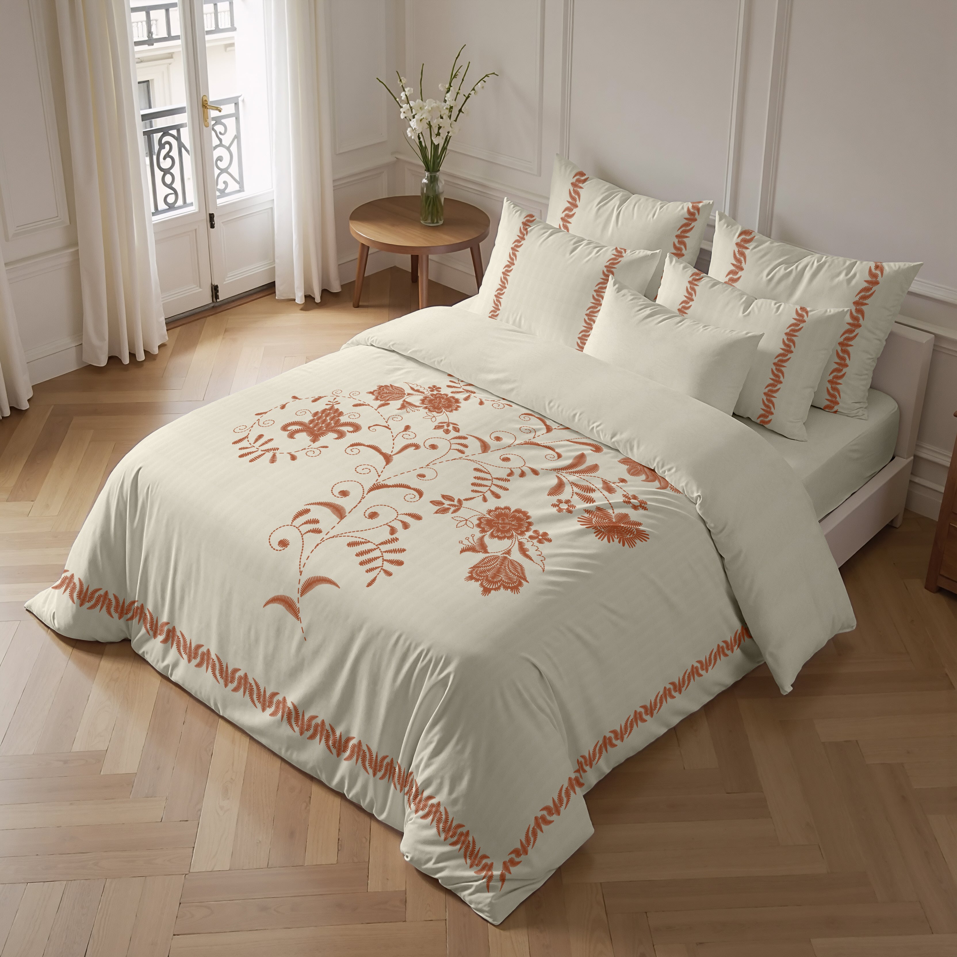 Housse de couette en popeline 300 fils Portocolom