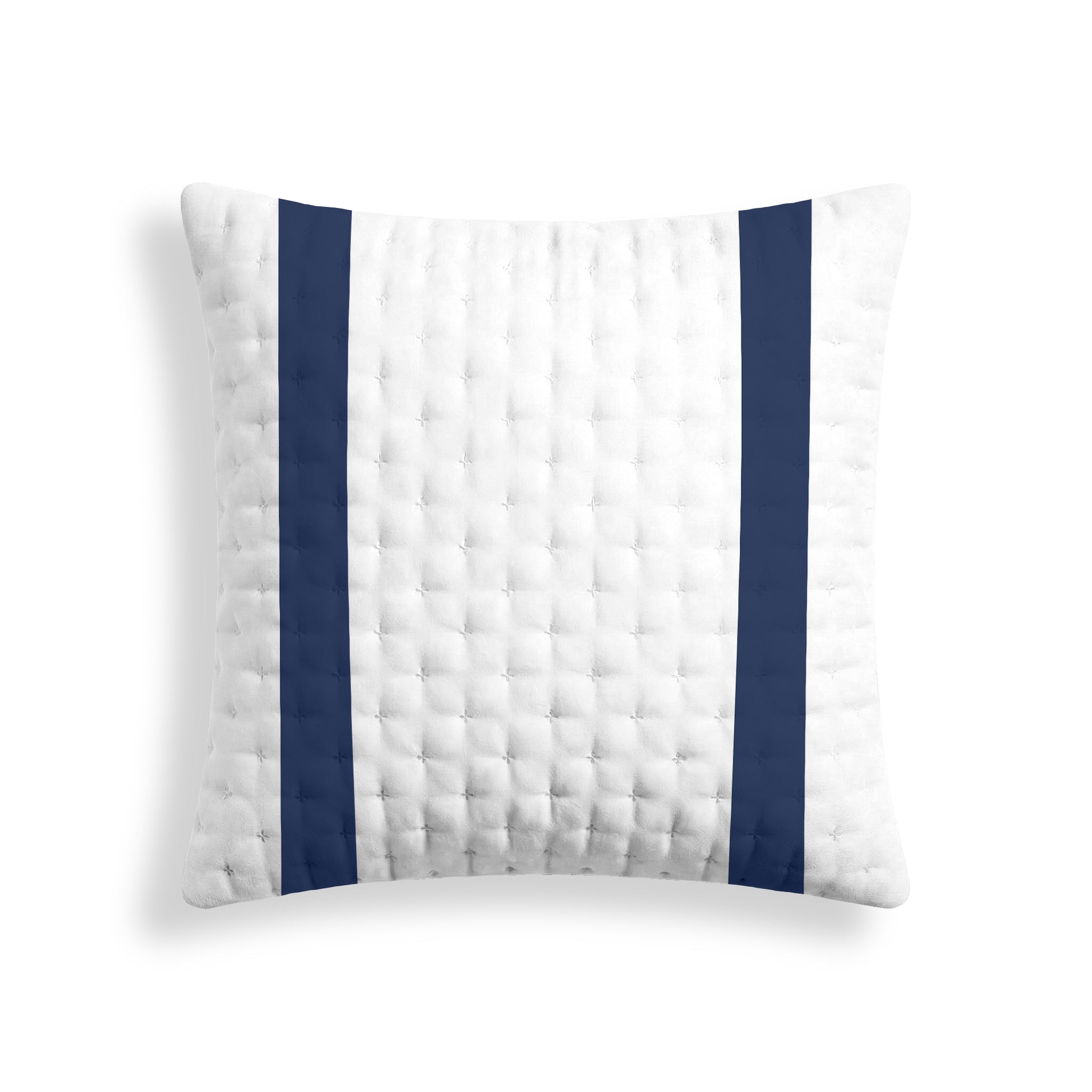 Portixol Blue Printed Quilted Pillow Sham