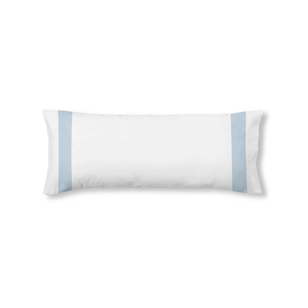 Housse d'oreiller Portixol bleu clair percale 200 fils/cm²