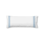 Housse d'oreiller Portixol bleu clair percale 200 fils/cm²