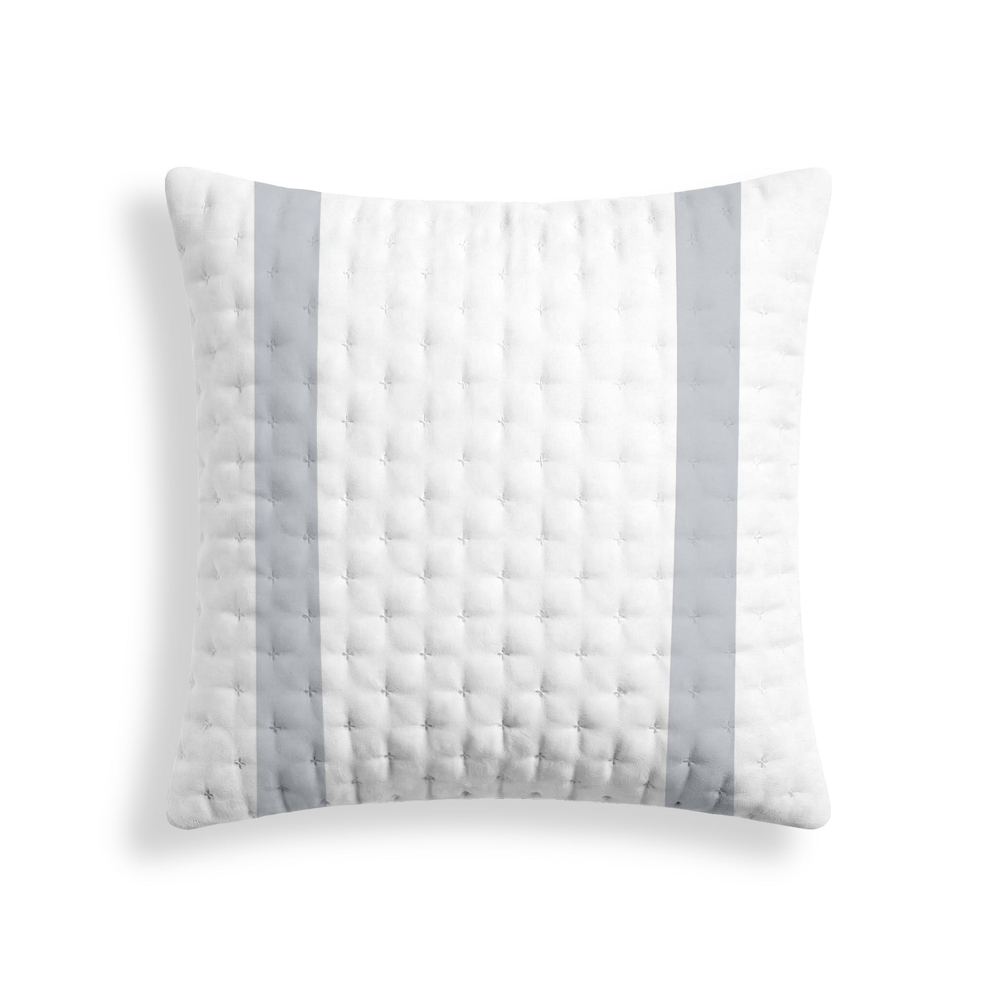 Portixol Silver Printed Quilted Pillowcase