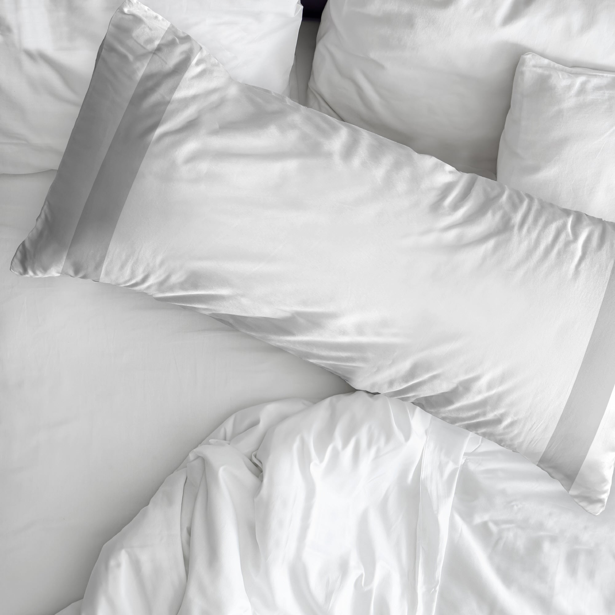 Funda de almohada Portitxol Plateado percal 200 hilos