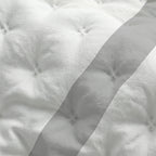 Portixol Silver printed bedspread with a soft feel