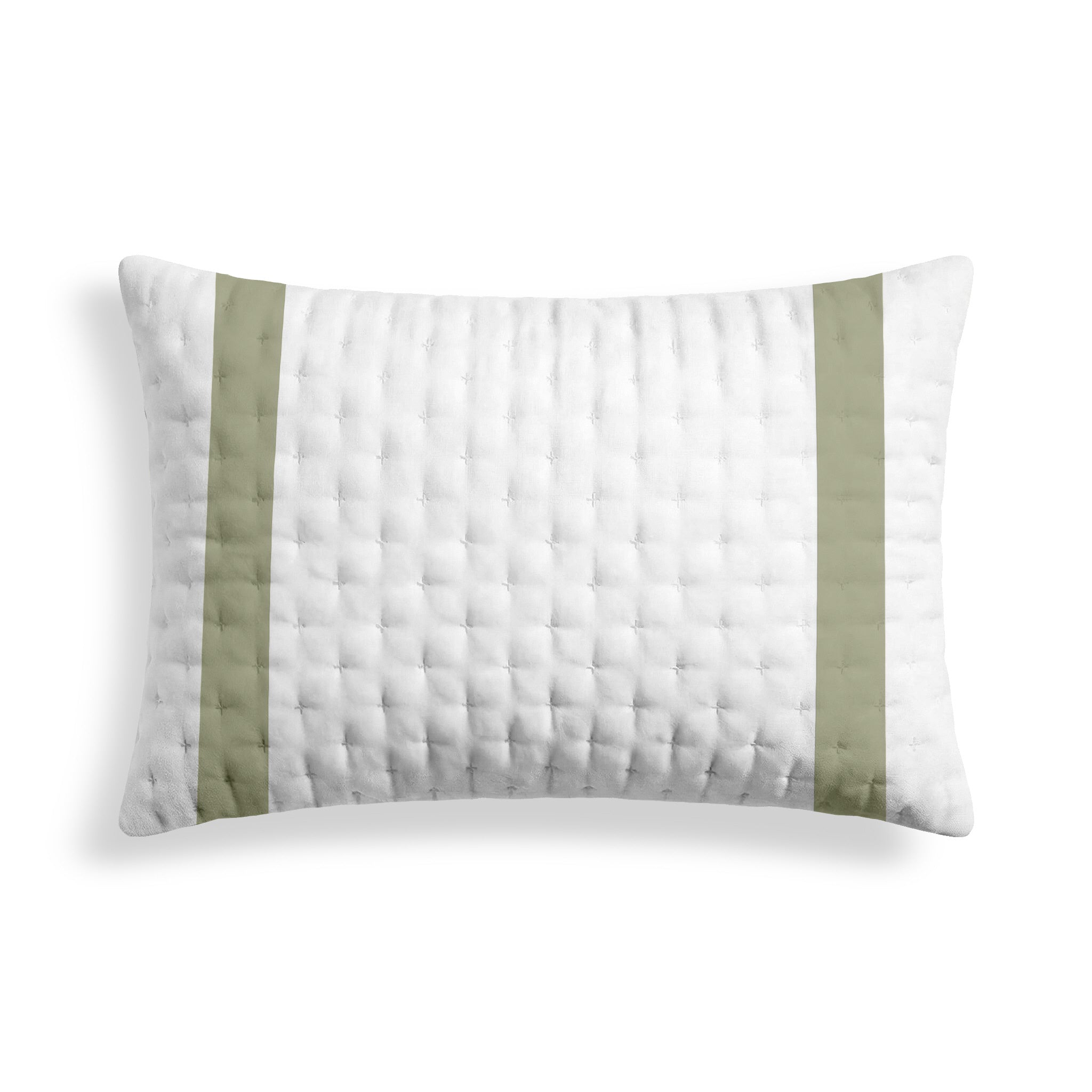 Portixol Light Green Printed Quilted Pillowcase 50x80 cm