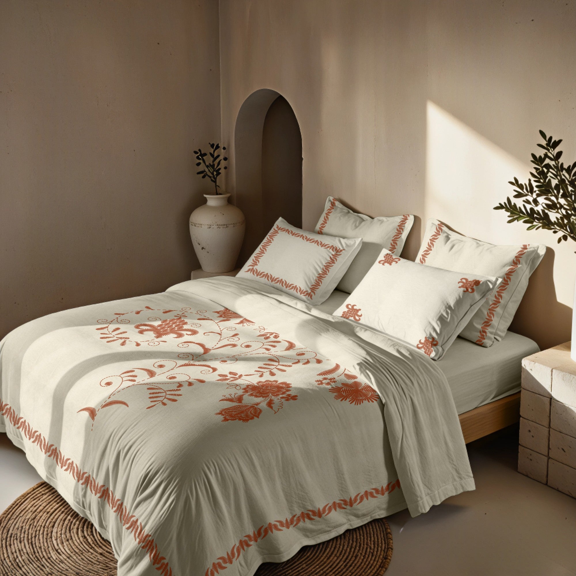 Portocolom 300 thread poplin duvet cover