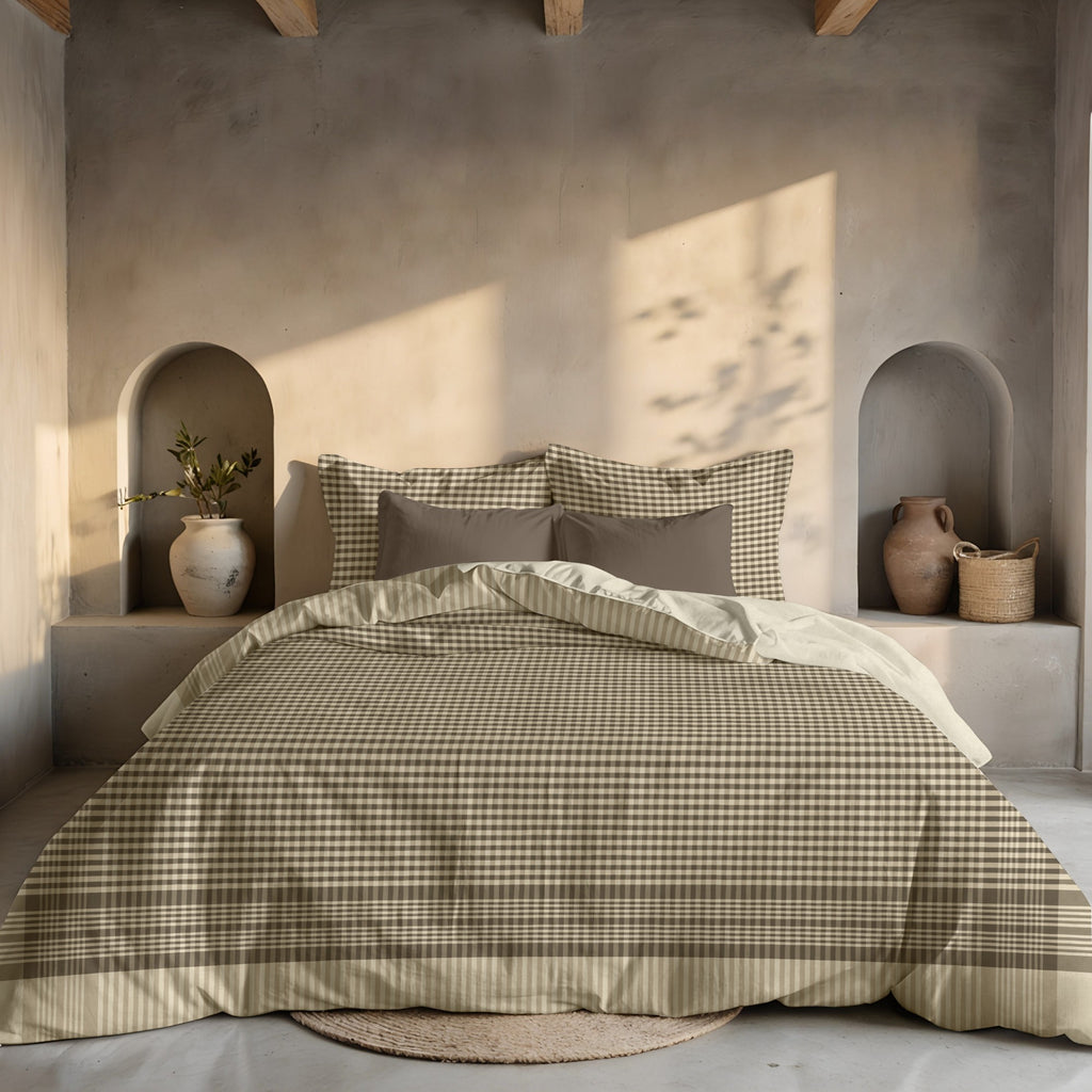 Prades poplin duvet cover 300 threads