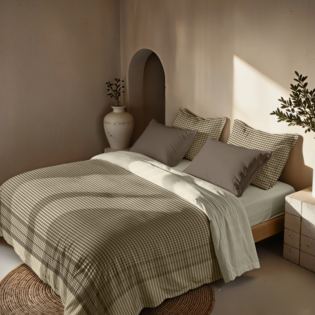 Prades poplin duvet cover 300 threads