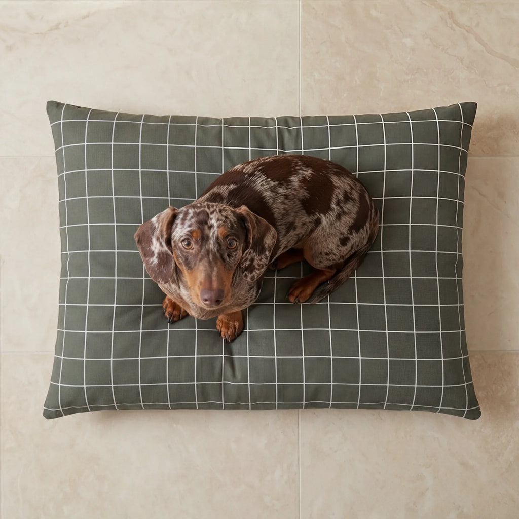 Pumba Green Stain-Resistant Removable Pet Bed