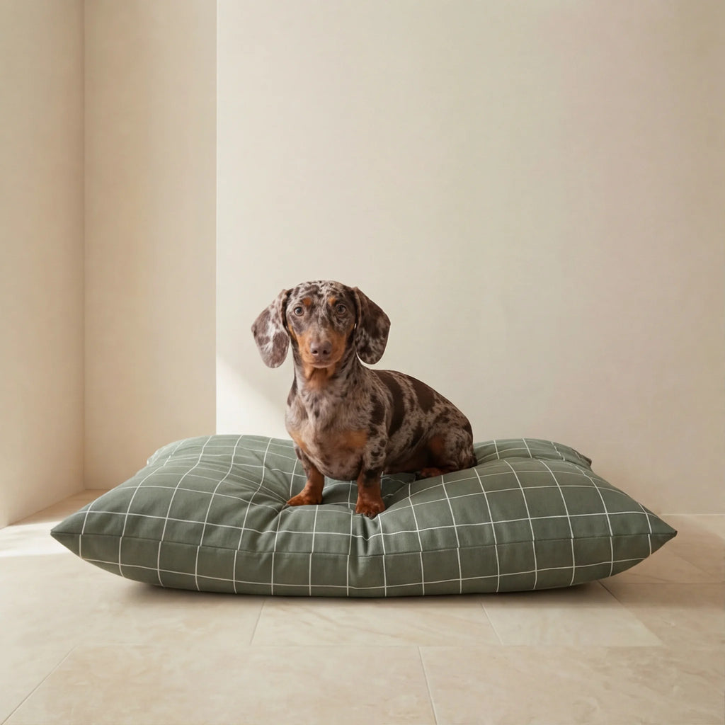 Pumba Green Stain-Resistant Removable Pet Bed