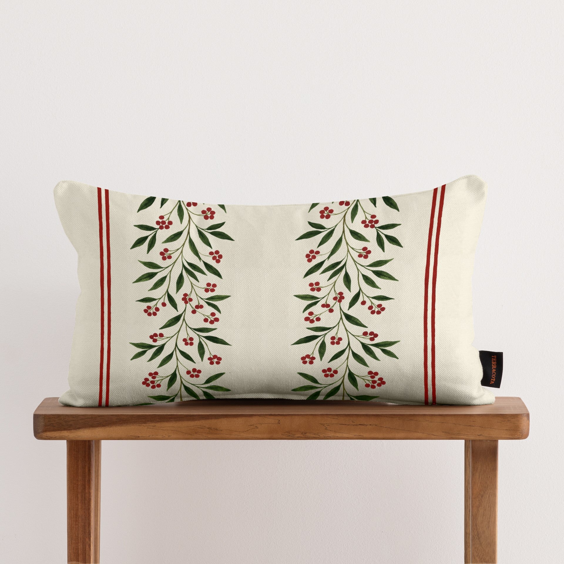 100% cotton cushion cover Mistletoe Bouquet C 30x50 cm