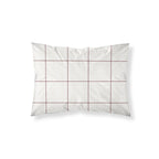 Red Windowpana Pillowcase
