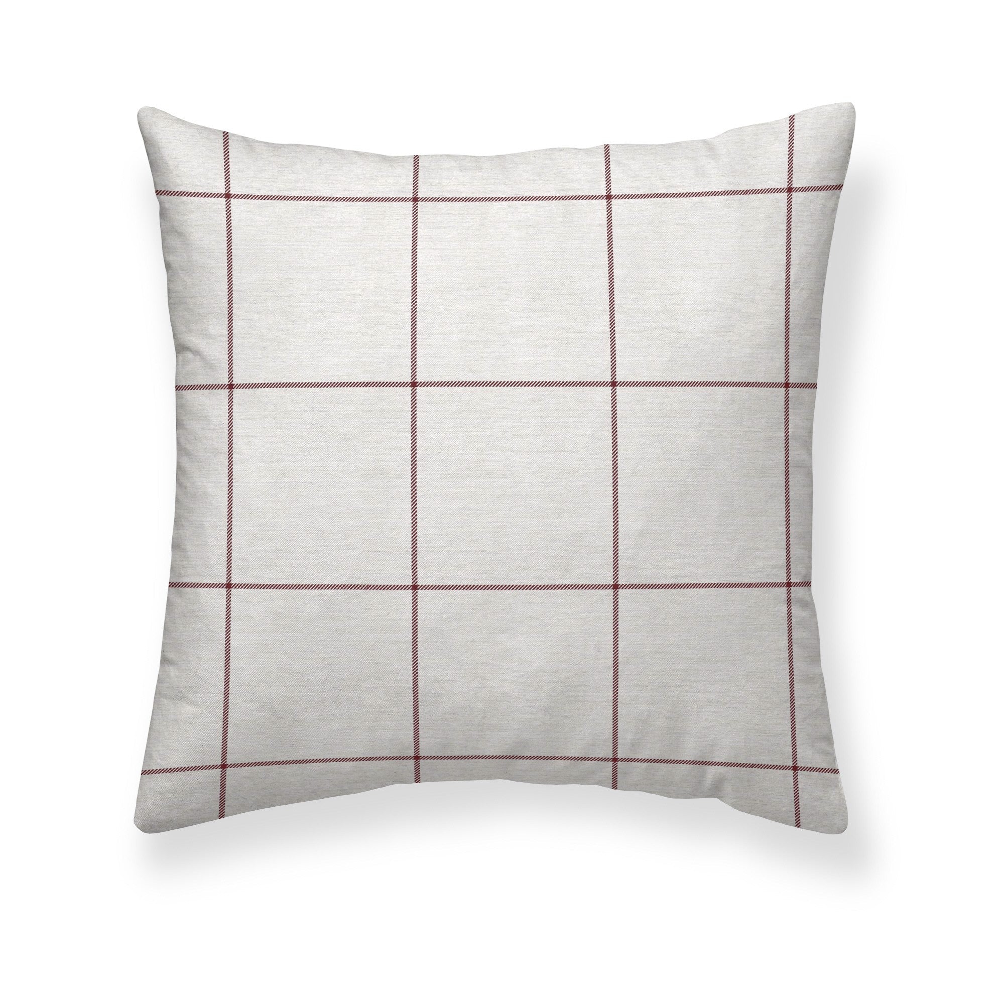 Red Windowpana Pillowcase