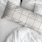 Red Windowpana Pillowcase