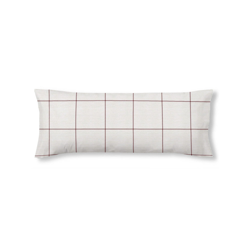 Red Windowpana Pillowcase