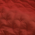 Plain quilted bedspread, red, soft to the touch